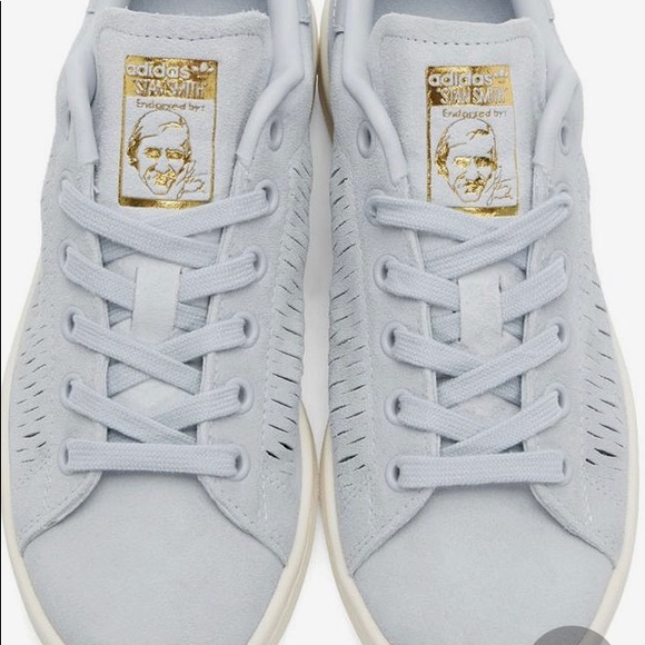 Adidas Originals-Blue Suede Stan Smith - Picture 5 of 5